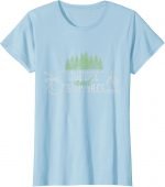 Coffee And Campfires Funny Camping Distressed T-shirt T-shirt